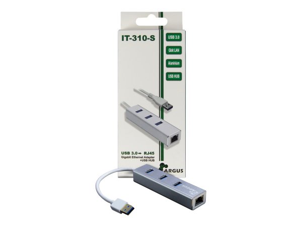 Inter-Tech Argus IT-310-S - USB 3.2 Gen 1 (3.1 Gen 1) Type-A - IEEE 802.3ab - IEEE 802.3i - IEEE 802