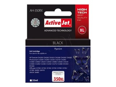 Activejet AH-E36 - 35 ml - mit hoher Kapazität - Schwarz - kompatibel - wiederaufbereitet - Tintenpa