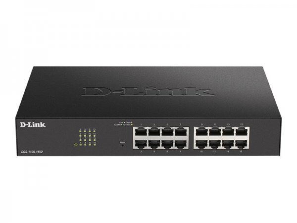 D-Link DGS 1100-16V2 - Switch - Smart - Interruttore - 1 Gbps