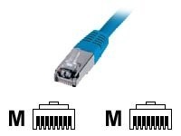 DIGITUS Cavo patch SF/UTP CAT 5e - 1 m - Cat5e - SF/UTP (S-FTP) - Blu
