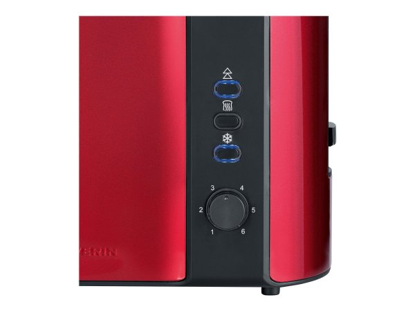 SEVERIN AT 2217 - 2 fetta/e - Nero - Rosso - Acciaio inossidabile - Pulsanti - 800 W - 265 mm