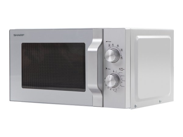 Sharp R204S - Superficie piana - Solo microonde - 20 L - 800 W - Manopola - Argento