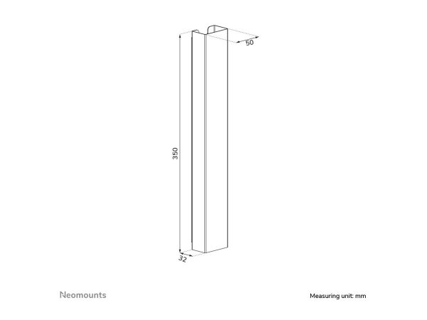 Neomounts Magnetic Cable Cover for sit/s