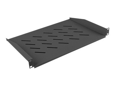 Lanberg AK-1008-B - Mensola per scaffale - Nero - 25 kg - 1U - 48,3 cm (19") - 482,6 mm