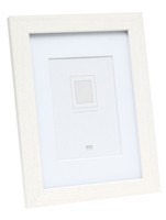 Deknudt S66KF1 P1 - MDF - Vetro - Legno - Bianco - Cornice per foto singola - Tavolo - Parete - 30 x