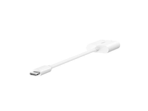 Belkin ROCKSTAR 3.5 MM AUDIO + USB-C CHARGE ADAPTER - USB tipo-C - 3.5mm - USB tipo-C - Bianco - 60
