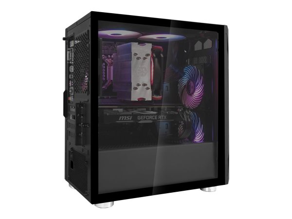 SilverStone Fara H1M - Micro - micro ATX - windowed side panel tempered glass - ohne Netzteil - Torr
