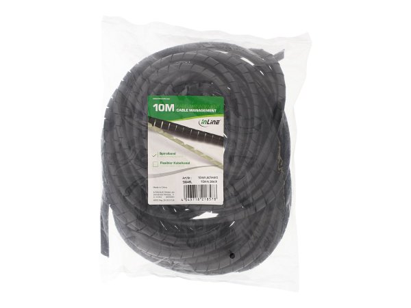 InLine Spirale protezione cavi - diametro 18mm - flessibile - nero - 10m