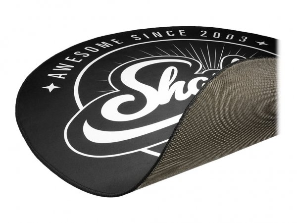 Sharkoon Floor Mat - Chair mat - Black - White - Polyester - 1200 mm - 1200 mm