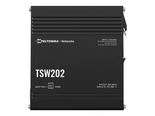 Teltonika TSW202 - Gestito - L2 - Gigabit Ethernet (10/100/1000) - Full duplex - Supporto Power over