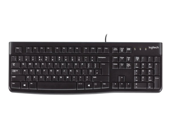 Logitech K120 - Cablato - USB - QWERTZ - Nero