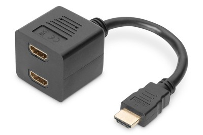 DIGITUS Cavo per alimentazione Y HDMI - 0,2 m - HDMI tipo A (Standard) - 2 x HDMI Type A (Standard)