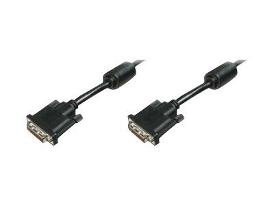 DIGITUS Cavo di collegamento DVI - 5 m - DVI-D - DVI-D - Maschio - Maschio - Nero
