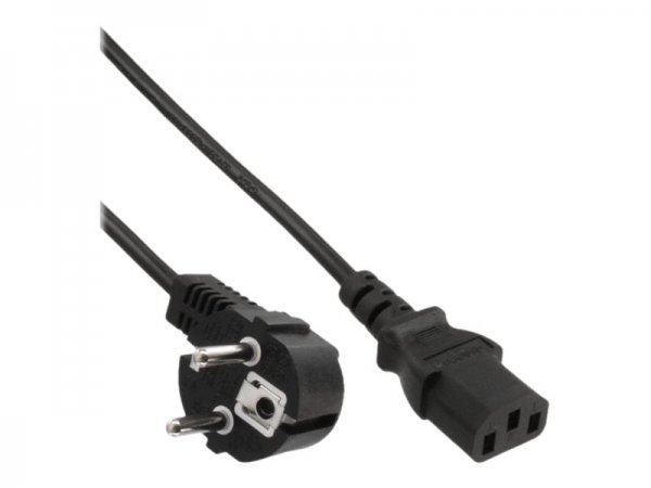 InLine Cavo alimentazione - Spina Tedesca CEE-7/7 90° a Presa IEC-320-C13 - 0,5m