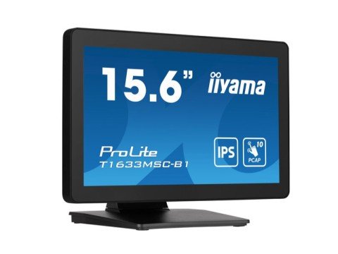 Iiyama ProLite T1633MSC-B1 - 39,6 cm (15.6") - 1920 x 1080 Pixel - Full HD - LCD - 5 ms - Nero