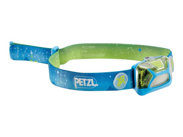 Petzl TIKKID - Torcia a fascia - Blu - IPX4 - CE - CPSIA - 4 lm - 30 lm
