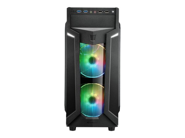 Sharkoon VG6-W RGB - Tower - ATX - windowed side panel (acrylic)