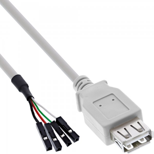 InLine Cavo USB 2.0 interno 4x 1pin femmina / A femmina - adattatore - bulk - 0,4m