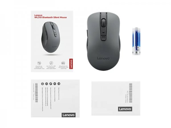 Lenovo Wl310 Bluetooth Silent Mouse - Mouse - Ottico