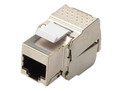 DIGITUS Modulo Keystone CAT 6 - schermato - Piatto - Argento - RJ-45 - RJ-45 - Femmina - Femmina