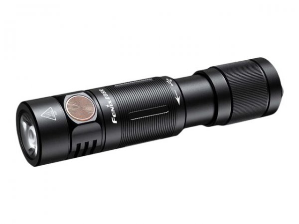 Fenix E05R - Torcia a mano - Nero - Duralluminio - Pulsanti - Manopola - 2 m - IP68