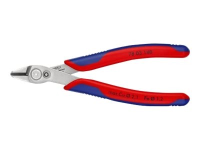KNIPEX Electronic Super Knips XL - Pinze diagonali - 1,23 cm - Acciaio - Blu - Rosso - 14 cm - 77 g