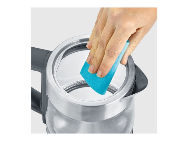 SEVERIN WK 3473 - 1 L - 2200 W - Acciaio inox - Trasparente - Vetro - Acciaio inox - Termostato rego