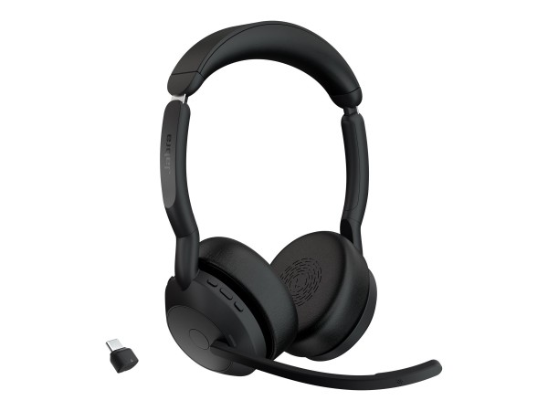 Jabra Evolve2 55 - Wireless - Ufficio - 20 - 20000 Hz - 130 g - Auricolare - Nero