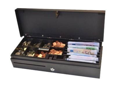 APG Cash Drawer ECD460B-BLK - Cassetto di cassa manuale - Nero - 460 mm - 170 mm - 100 mm