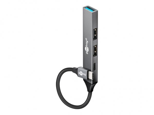Wentronic Slim USB-Hub USB-C -> USB-C/USB-A 5Gbit/s