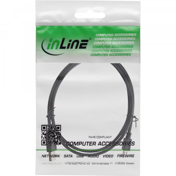 InLine Cavo Micro-USB 2.0 - da spina USB-A a spina Micro-B - nero - 1m