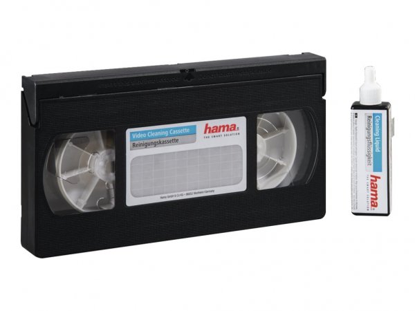 Hama VHS/S-VHS Video Cleaning Tape - Nero - Trasparente - GHS02: Infiammabile - GHS07: nocivo - Peri