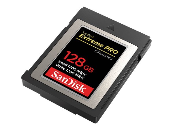 SanDisk SDCFE-128G-GN4NN - 128 GB - CFexpress - 1700 MB/s - 1200 MB/s - Nero