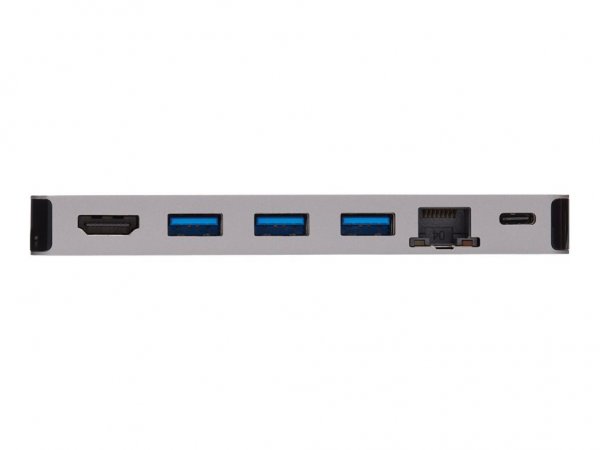 Tripp U442-DOCK5D-GY - Cablato - USB 3.2 Gen 1 (3.1 Gen 1) Type-C - 100 W - 10,100,1000 Mbit/s - Gri