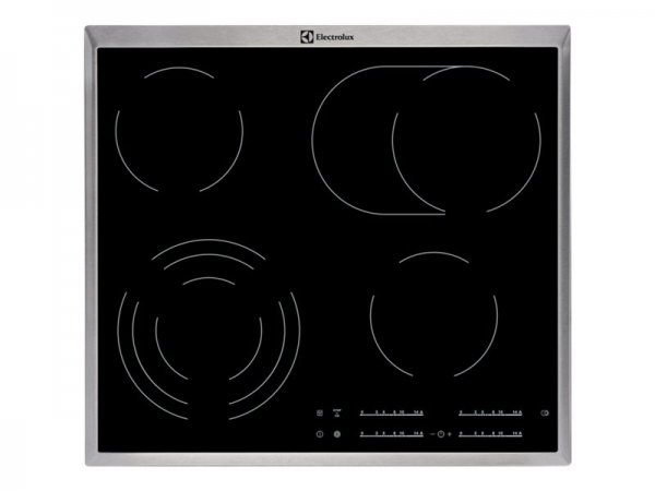 Electrolux EHF46547XK - Nero - Da incasso - Ceramica - Vetro-ceramica - 4 Fornello(i) - 4 Fornello(i