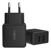 Ansmann HC212 - Netzteil - 12 Watt - 2400 mA - 2 Ausgabeanschlussstellen (USB)