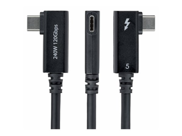 StarTech.com Right Angle Thunderbolt 5 Cable - Cavo - Digitale/dati