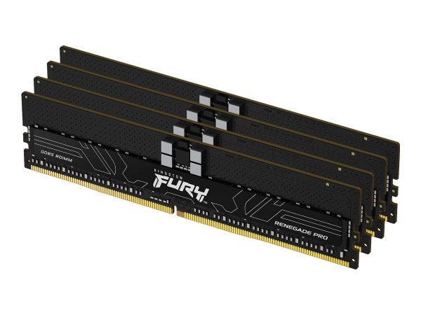 Kingston FURY 64GB 5600MT/s DDR5 ECC Reg CL36 DIMM (Kit da 4) Renegade Pro XMP - 64 GB - 4 x 16 GB -