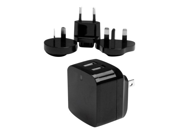 StarTech.com Caricabatterie da Muro a doppia porta x2 USB ad alta potenza ( 17W / 3.4 Amp ) con pres