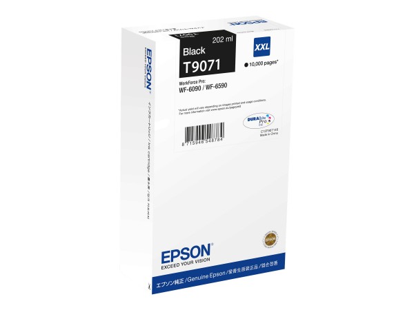 Epson T9071 Xxl Schwarz Druckerpatrone C13T90714N - Originale - Cartuccia di inchiostro