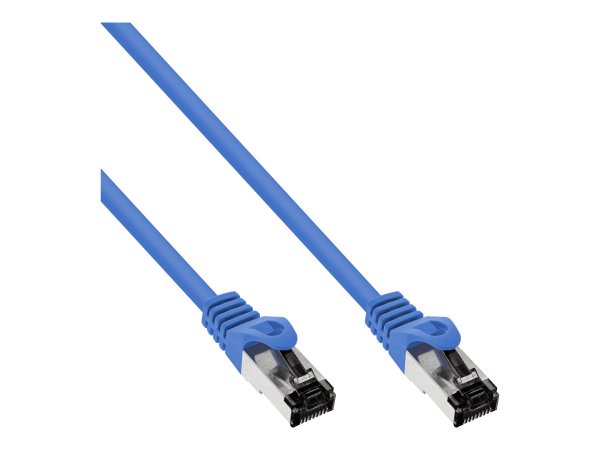 InLine cavo patch - S/FTP (PiMf) - Cat.8.1 - 2000MHz - Halogenfree - blu - 0,3m