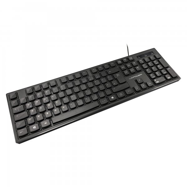 LC-Power Tastatur KEY-903DE black USB - Tastiera - 105 tasti