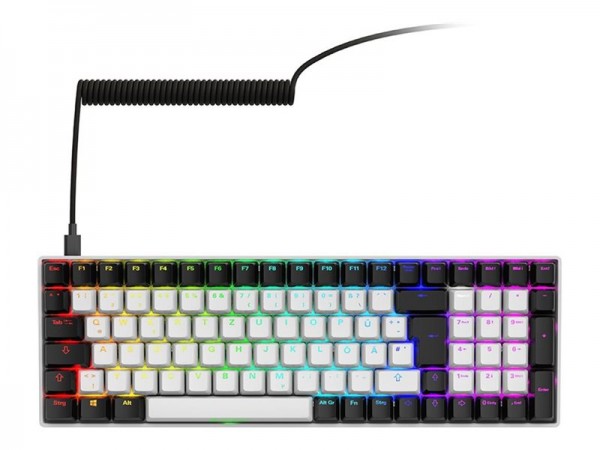 Sharkoon SKILLER Sgk50 S2 White Gaming-Tastatur Gateron Yellow - Tastiera - QWERTZ