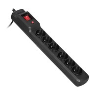 Activejet COMBO 6gn5mcz Surge Protector Strip 10A 2300W Black Colour