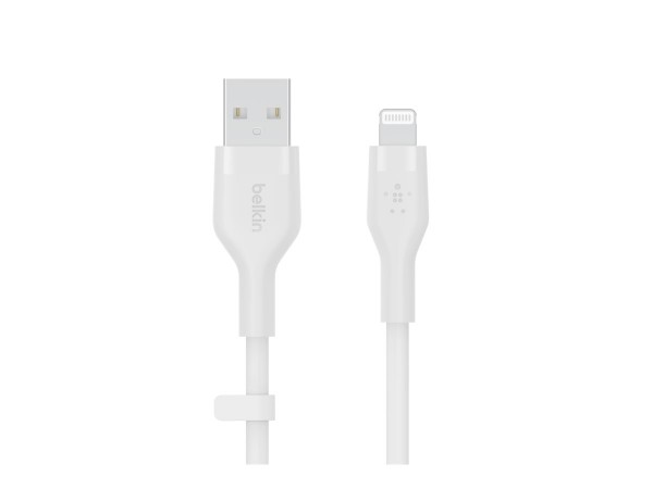 Belkin Cbl Scicone USB-A LTG 2M blc - 2 m - USB A - USB C/Lightning - Maschio - Maschio - Bianco