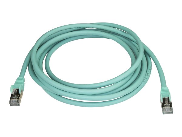 StarTech.com Cavo di Rete Ethernet Cat6a - Cavo Schermato STP da 3m - Turchese - 3 m - Cat6a - U/FTP