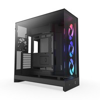 NZXT H9 Flow Rgb schwarz matt Tempered Glass x 2 - Gehäuse - ATX - Midi/minitower - ATX