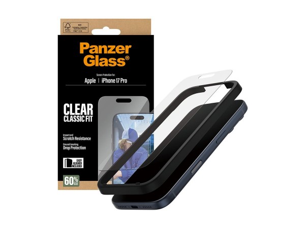 PanzerGlass Displayschutz Classic Fit iPhone 17 Pro