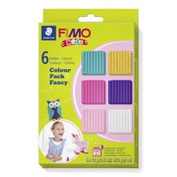 STAEDTLER FIMO 8032002 - Argilla da modellare - Oro - Lillà - Rosa - Turchese - Bianco - Bambini - 6