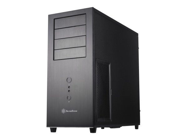 SilverStone TJ04-E - Midi Tower - PC - Nero - Argento - ATX - CEB - micro ATX - Alluminio - Acciaio
